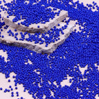 2mm Glass Seed Beads Bulk, Royal Blue 12/0 Tiny Round Seed Bead, Small Mini Pony Craft Beads for Bracelet Necklace Wrist Jewelry Making Beading Weaving DIY Crafts Supplies - color: Royal Blue
