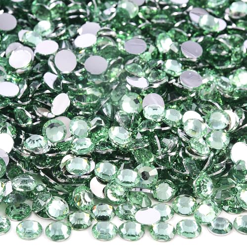 Blinginbox 50000pcs Flatback Rhinestones,Resin Non Hotfix Rhinestones Large Quantity Wholesale for Crafts DIY Creative Design,Clothes,Makeup,Nail Art (2mm=0.08",Lt.Peridot) - color: Lt.peridot, size: 2mm=0.08"