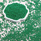 8/0 Glass Seed Beads Bulk, Green 3mm Tiny Round Craft Seed Bead, Small Mini Pony Beads for Jewelry Making Bracelet Necklace Wrist Beading Weaving Supplies, 2500pcs - color: Green