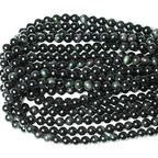 45PCS 8mm Natural Black Obsidian Gemstone Round Loose Beads Crystal Energy Stone Healing Power for DIY Jewelry Making 1 Strand 15" - color: Black Obsidian, size: 8mm