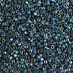 Miyuki Delica Seed Beads – Size 11/0 (1.6 mm), DB1005, Metallic Purple/Gold Iris, 7.2 g, Approx. 1440 Beads, Made in Japan - color: DB1005 - Metallic Purple/Gold Iris