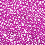 BEEFLYING 1480Pcs Transparent Acrylic Alphabet Beads Flat Round Disc A-Z White Letter Beads Clear Spacer Beads Charms for DIY Friendship Boho Bracelet Summer Holiday Jewelry Making (Dark Orchid) - color: Dark Orchid