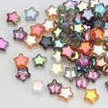 Glass Beads, KLFHS 100PCS 8MM Star Beads, Cute Star Bead Mixed Color Glass Bead Bulk for DIY Jewelry Making Bracelet Necklace Earring Phone Strap Keychain Crafting - color: Star
