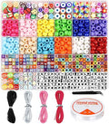 Dowsabel Bracelet Making Kit, Beads for Bracelets Making Pony, Kandi, Polymer Clay, Smile Face & Letter Beads for Jewelry Making, DIY Arts and Crafts Gifts Toys for Girls Age 6-12 - style: Classic