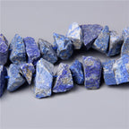 10-13mm Natural Irregular Freeform Raw Lapis Lazuli Stone Nugget Beads Reiki Crystal Healing Minerals Quartz Bead DIY Jewelry Making - color: Lapis Lazuli