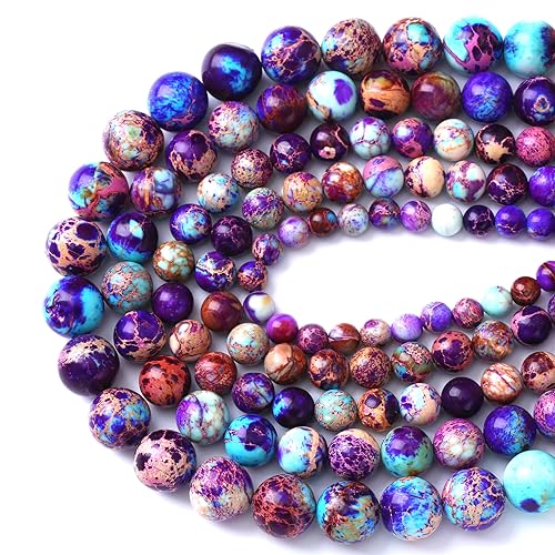91PCS 4mm Natural Galaxy Sea Sediment Jasper Beads Gemstone Round Loose Spacer Stone Beads for Jewelry Making DIY Bracelet Necklace 15 Inch,Energy Stone Healing Power - color: Galaxy Sea Sediment Jasper, size: 4mm