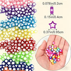 Mixed Acrylic Beads, Faux Polymer Clay Craft Beads for DIY Jewelry Making, Bracelets, Art Crafts - color: mixed color‌ 2