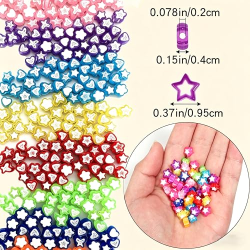 Mixed Acrylic Beads, Faux Polymer Clay Craft Beads for DIY Jewelry Making, Bracelets, Art Crafts - color: mixed color‌ 2