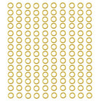 300 pcs Gold Plated Stainless Steel Split Rings Jump Rings Connector Rings for Jewelry Making Necklaces Bracelet Earrings Keychain DIY Craft (13297-Gold, 4mm) - size: 4mm