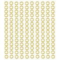 300 pcs Gold Plated Stainless Steel Split Rings Jump Rings Connector Rings for Jewelry Making Necklaces Bracelet Earrings Keychain DIY Craft (13297-Gold, 4mm) - size: 4mm