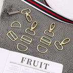 PECMER Purse Hardware for Bag Making 1 Inch D Ring 18 Pcs Gold Swivel Clasp Snap Hooks Slide Buckles for Strap Adjuster Dog Collar Making Supplies - color: Pale Gold-18 Pcs-1 Inch