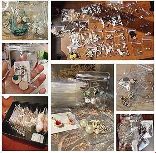 GSXRB Small PVC Jewelry Bags - Pouch Packaging for Rings & Earrings (100PCS, 2.36 * 3.15IN) - size: 2.36*3.15 IN