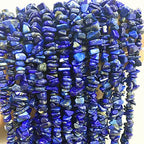 7-8mm Natural Blue Lapis Lazuli Gemstone Chips Loose Beads Semi Precious for Jewelry Making DIY Handmade Craft Supplies 1 Strand per Bag Approxi 34" - color: Blue Lapis Lazuli Chips