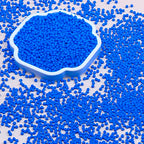8/0 Glass Seed Beads Bulk, Blue 3mm Tiny Round Craft Seed Bead, Small Mini Pony Beads for Jewelry Making Bracelet Necklace Wrist Beading Weaving Supplies, 2500pcs - color: Blue