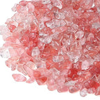 LAIDANLA Watermelon Red 400pcs Natural Chip Stone Beads 5-8mm Healing Crystal Irregular Gemstones Drilled DIY Loose Rocks Bead Crystal for Bracelet Earrings Necklace Jewelry Making Crafting - color: U-Watermelon Red