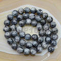 AD Beads Natural Gemstones 8mm Round Loose Beads 15'' ~ 16'' Pick Stone (Smooth Larvakaite Labradorite) - color: Smooth Larvakaite Labradorite
