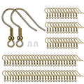 BEADNOVA Fish Hook Earring Hooks 150pcs Earring Findings with Backs for Ear Wire Supplies Ear Post Making DIY (150pcs Copper Earwires and 150 pcs Backs, Total 300pcs) - color: Copper, size: 150pcs