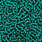 Czech 8/0 Silver Lined Glass Seed Beads 20 Grams 800 Pcs Multi Colors (Petrol Green) - color: Petrol Green