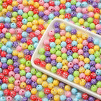 8mm Acrylic Beads 600pcs Star Spacer Bubble Bead Plastic Crafts Bead for DIY Necklaces Bracelets Earrings Jewelry Making (Purple&red) - color: purple&red