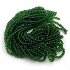 415pcs Rondelle Crystal Glass Beads 2mm 4mm 6mm 8mm Mixed Sizes, Faceted Briolette Spacer Czech Seed Loose Beads for DIY Jewelry Making (Dark Green) - color: Dark Green