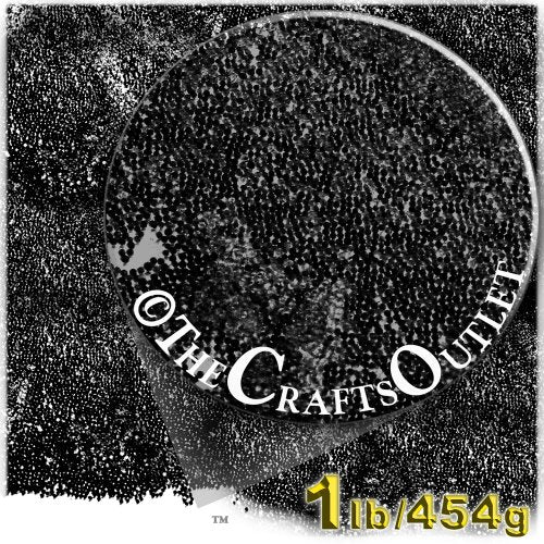The Crafts Outlet 1lb = 454g Plastic Microbeads Nohole 0.6mm Transparent Clear