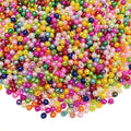 2000pcs Pearl Beads 4mm Round Loose Pearl Beads with Hole for DIY Bracelet Necklace Jewelry Making Supplies Handmade Craft (Mix Colors) - color: Mix Colors