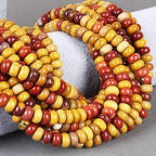 ICAI Beads 5x8mm Natural (Mookaite Jasper, 5x8) Beads Rondelle Spacer Loose Beads for Jewelry Making DIY Crafts Design 1 Strand 15" APPR - color: Mookaite Jasper, size: 5x8