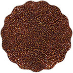 5100 Pcs Size 8/0 Glass Seed Beads, 3 mm Metallic Amber Small Mini Spacer Loose Pony Beads for Jewelry Making and DIY Crafts - color: Metallic Amber, size: Medium