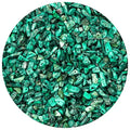 Malachite Pre Drilled Crystal Crushed Chips Beads for Bracelets Making, DIY Handmade Natural Healing Crystals (25 Inch Strand) - color: Malachite
