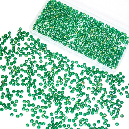 1200Pcs 4mm Crystal Glass Beads for Jewelry Making Beads for Bracelets Necklace Pendants Making Supplies(Malachite Green) - color: Malachite green, size: 4mm 1200pcs