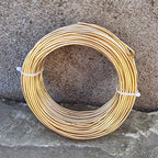 INSPIRELLE 12 Gauge 98 Feet KC Gold Aluminum Craft Wire Bendable Metal Wire for Jewelry Craft Making - color: KC Gold, size: 12 Guage (2.0mm)