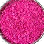 3000Pcs Flat Round Polymer Beads Vinyl Heishi Beads for Jewelry Making Women Necklace Bracelet Earrings (14-Rose Red) - color: 14-Rose Red