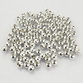 LolliBeads (R) Silver Plated Smooth Round Metal Beads 6 mm 300 Pcs - color: Silver 300 Pcs 6mm