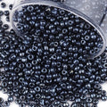 Size 4 mm 6/0 Glass Seed Beads, 2100 Pcs Small Mini Spacer Loose Pony Beads for Jewelry Making and DIY Crafts (Black) - color: Black, size: Large