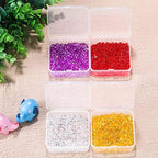 SATINIOR 12 Pack Bead Organizer Box Small Clear Plastic Beads Storage Containers Box with Hinged Lid for Bracelet Making DIY Jewelry Craft Nail (3.3 x 3.3 x 1.2 Inch) - size: 3.3 X 3.3 X 1.2 Inch