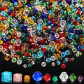 Inbagi 1000 Pieces Glass Beads Bulk Assorted Crystal Beads for Jewelry Making Faceted Bicone Cube Rondelle Spacer for DIY Crafts Bracelets Necklace Pendants Making Supplies
