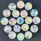 Mixed Lots Shiny AB Color Acrylic Bubble Bead DIY Beading Hairband Bracelets Necklace Craft Embelishment (Clear AB-Bubble) - color: Clear AB-Bubble