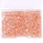 BEADIA Rose Gold Plated Jump Rings Non Tarnish 7mm 300pcs for Jewelry Making Findings - color: Rose Gold, size: 0.7x7mm