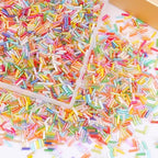 4000 Pcs Rainbow Mix Glass Bugle Beads, 2 x 7 mm Embroidery Beads, Small Long Tube Seed Beads for Embroidery Craft Jewelry Making - color: Rainbow Mix