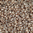 Miyuki Delica Seed Beads – Size 11/0 (1.6 mm), DB1834, Duracoat Galvanized Champagne, 7.2 g, Approx. 1440 Beads, Made in Japan - color: DB1834 - Duracoat Galvanized Champagne