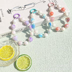 16mm Acrylic Beads Double Color Round Bead with Straight Hole, Large Beads for DIY Earrings Bracelet Necklace and Any Other Accessories (Mist) - color: mist