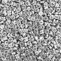 Song Xi 1200pcs Silver Letter Beads for Bracelets, 4x7mm Black Alphabet Beads Friendship Bracelets Jewelry Making Kit for Christmas Gifts - color: 1200pcs white rose gold letter