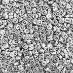 Song Xi 1200pcs Silver Letter Beads for Bracelets, 4x7mm Black Alphabet Beads Friendship Bracelets Jewelry Making Kit for Christmas Gifts - color: 1200pcs white rose gold letter