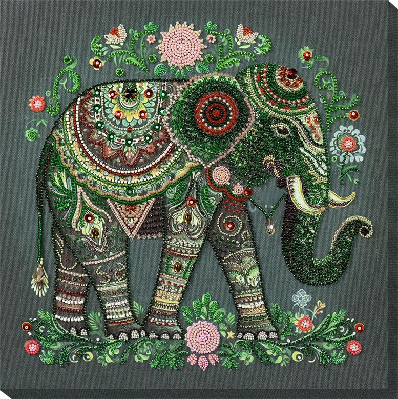 Wizardi Main Bead Embroidery Kit - Majestic Wisdom. Colorful Beads, Beading Needles. DIY Kit. Embroidery for Beginners. Home Decor. AB-902 Abris Art - color: Majestic wisdom